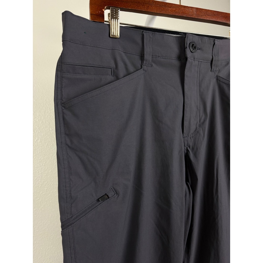 Orvis Mens 34x32 Tech Pants Gray Water Repellent Stretch Hiking Outdoor Trousers - Picture 4 of 9